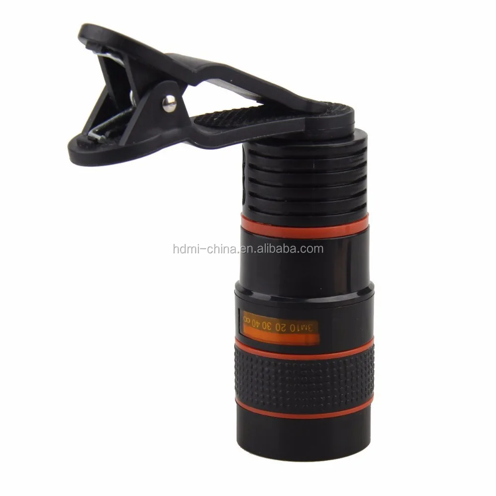 8X cell phone camera lens,zoom lens for iphone 5 camera