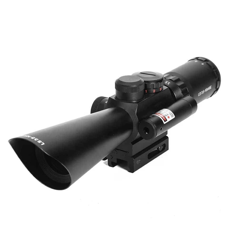 

HY M8 LS 3.5-10X40E night vision hunting rifle scope air gun riflescope, Black
