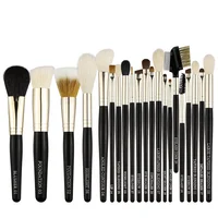 

BEILI Professional Makeup Cosmetic Brush Black 21pcs makeup brushes Natural Hair Bright Black Handle Customized Makeup Brushes