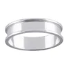Cheap Wholesale 925 Sterling Silver Channel Ring Blanks For Inlay
