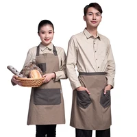 

Bakery cotton Restaurant Waiter / Waitress uniform restaurant staff long sleeved hi vis shirt uniform