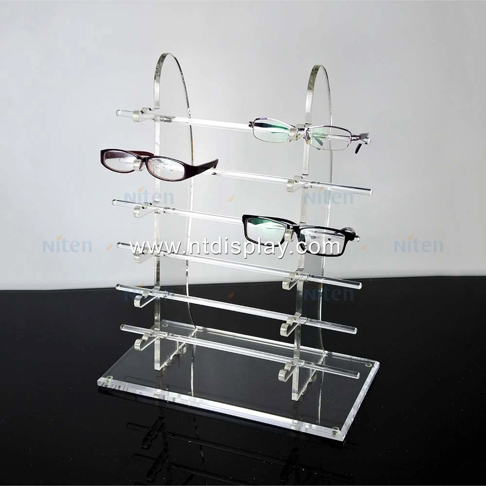 For 12 Pairs Sunglasses Luxury Clear Acrylic Eyewear Display Stand