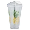 16oz Plastic straw cup