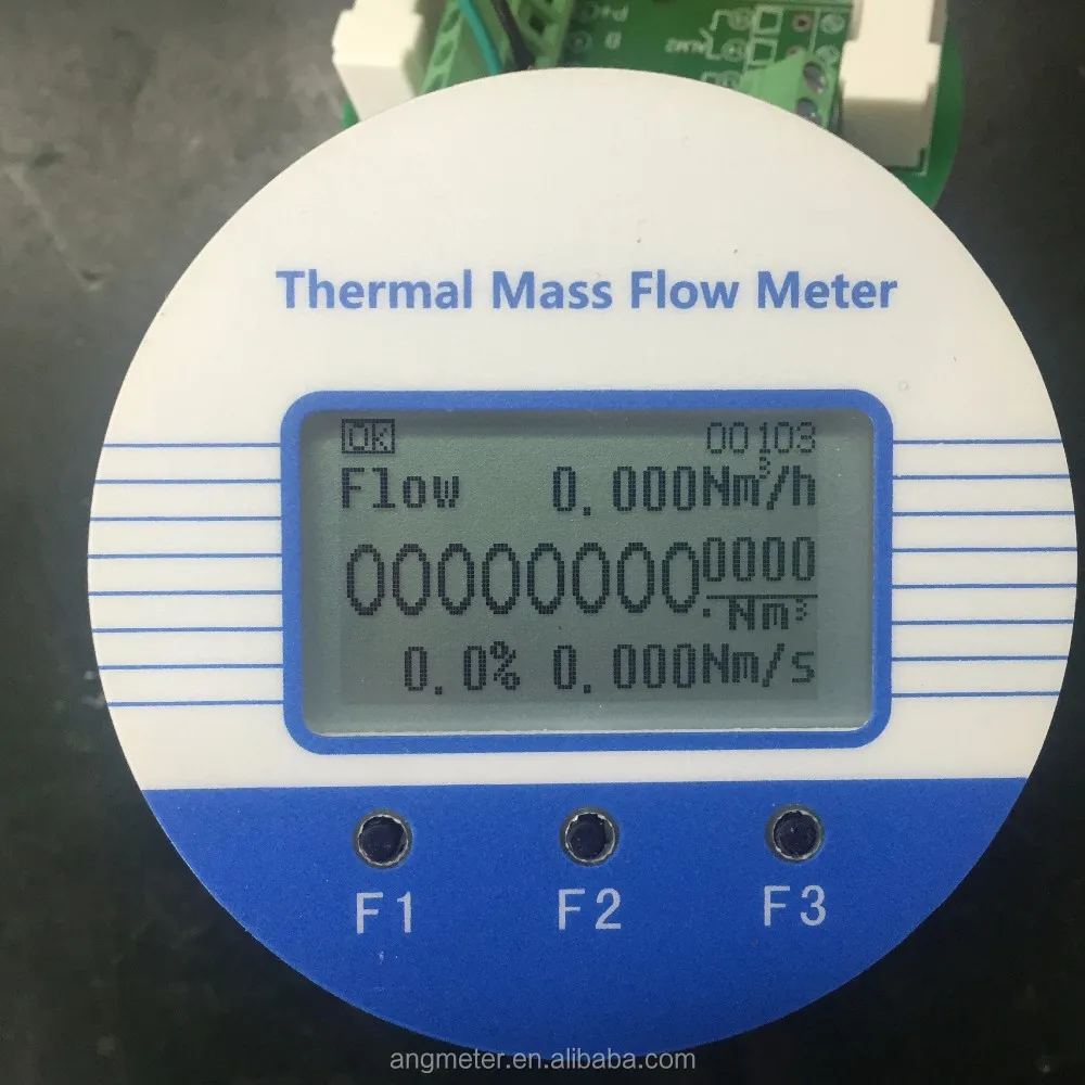 Double Power Natural Gas Totalizer Rs485 Hart Thermal Gas Mass Flow