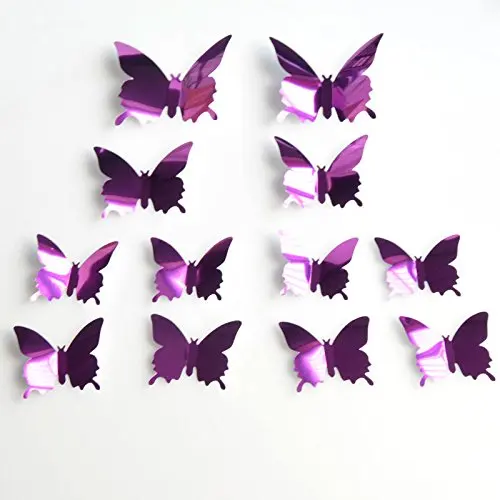 Mirror Butterfly Wall Decals For Wall 3d Butterflies Wall Decor