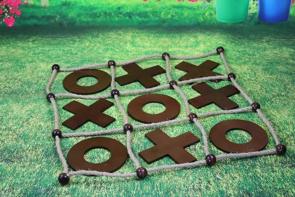 Holz Oder Mdf Tic Tac Toe Fur Kinder Und Erwachsene Garten Spiele