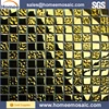 luxury gold color EP glass mosaic tile