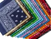 Fashion elegant high quality cotton head customized kerchief multifunctional neck square scarf wholesale cashew flower bandana