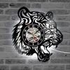 Preciser Wild Tiger Handmade Hollow CD Record Clock Vinyl Creative Hanging Wall Clock Unique Decor Wall Clock