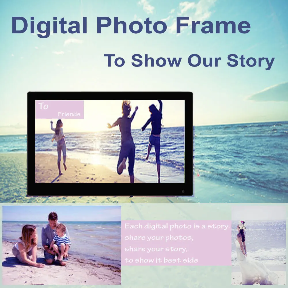 Sh1502dpf 15 Inch Digital Photo Frame Text Reading Video Looping