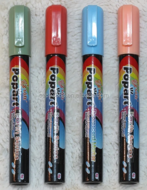 

Hot selling Popart Earth Ink Water Based Erasable glass Chalk Pen