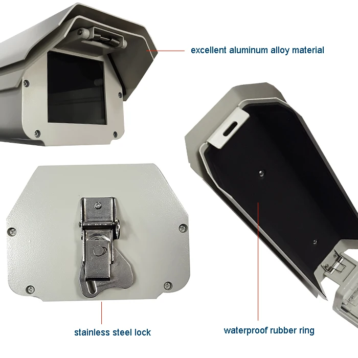 Outdoor Box Cctv Camera Housing Bullettype Camera Housing Ip67 With