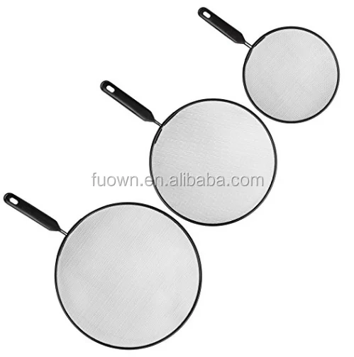 
Hot sell kitchen pan cover cooking tool stainless steel oil splatter guard 