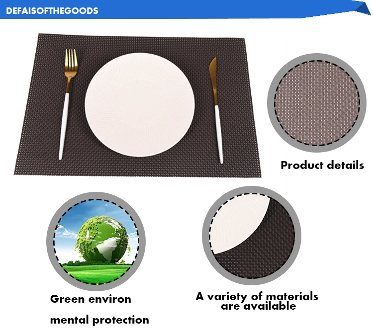 Newest Vinyl Wholesale Custom Printed Paper Placemats Buy Placemat