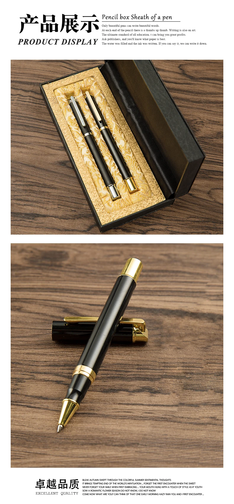 New Factory Supply Liquidly Gel Ink Pen Expensive Gift Pen Engraved