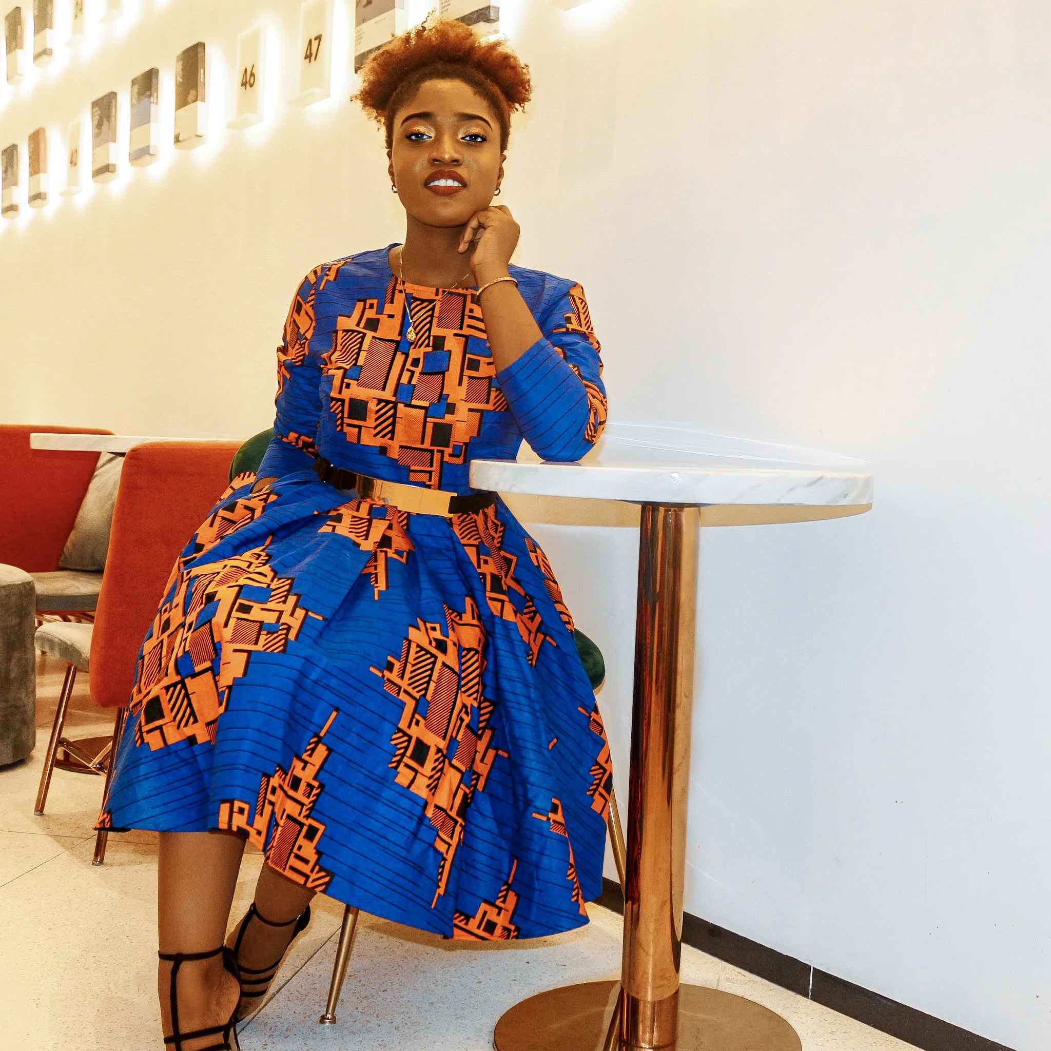 Guangzhou Manufacturer Custom african dresses for women Long Sleeve Maxi Length Ruffle Ladies Dresses