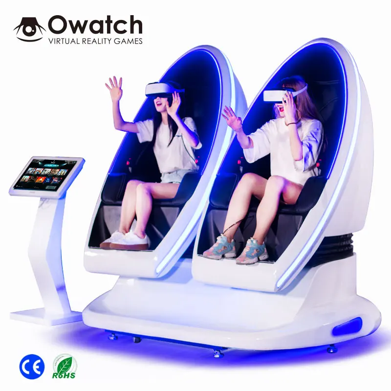 

FACTORY BIG Promotion Commercial 9d VR Cinema Simulator Virtual Reality Swing 9d VR Cinema Dynamic Egg Chair, Picture