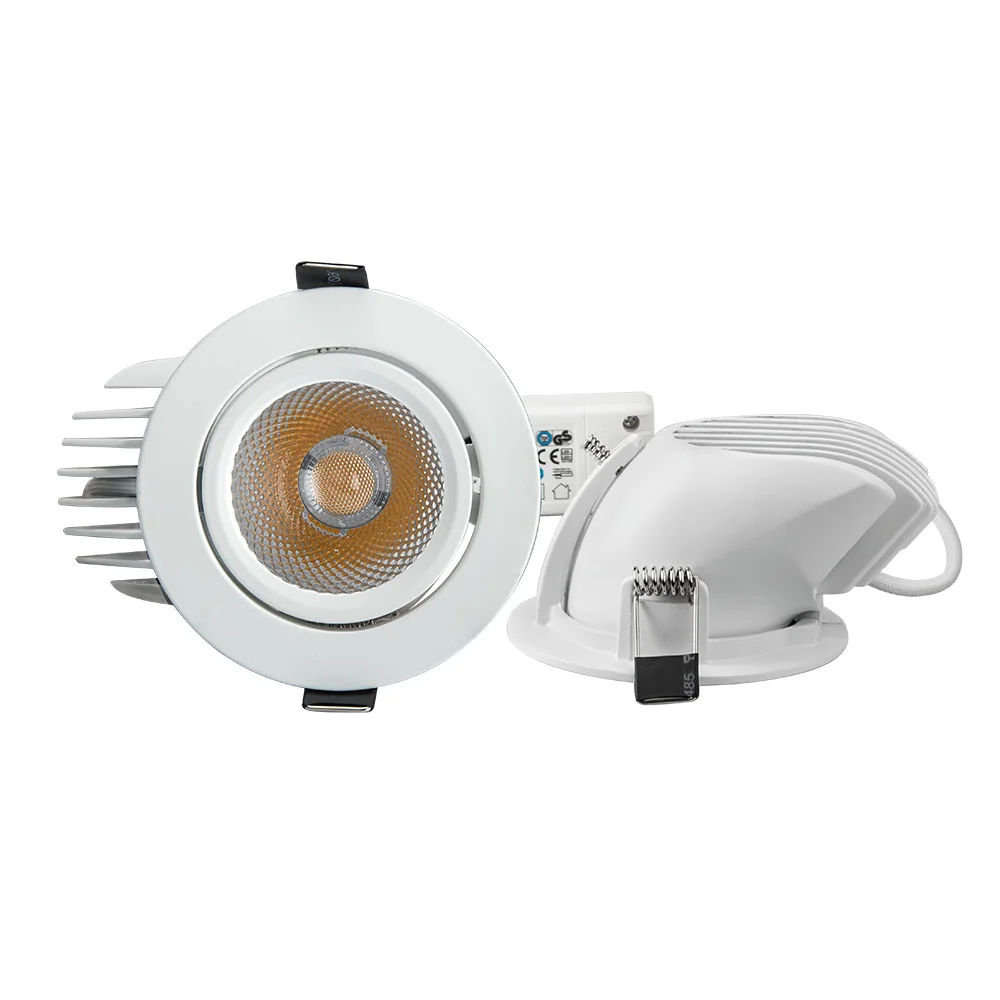 360 degree adjustable spot light 10w gimbal LED downlight for Exhibition hall