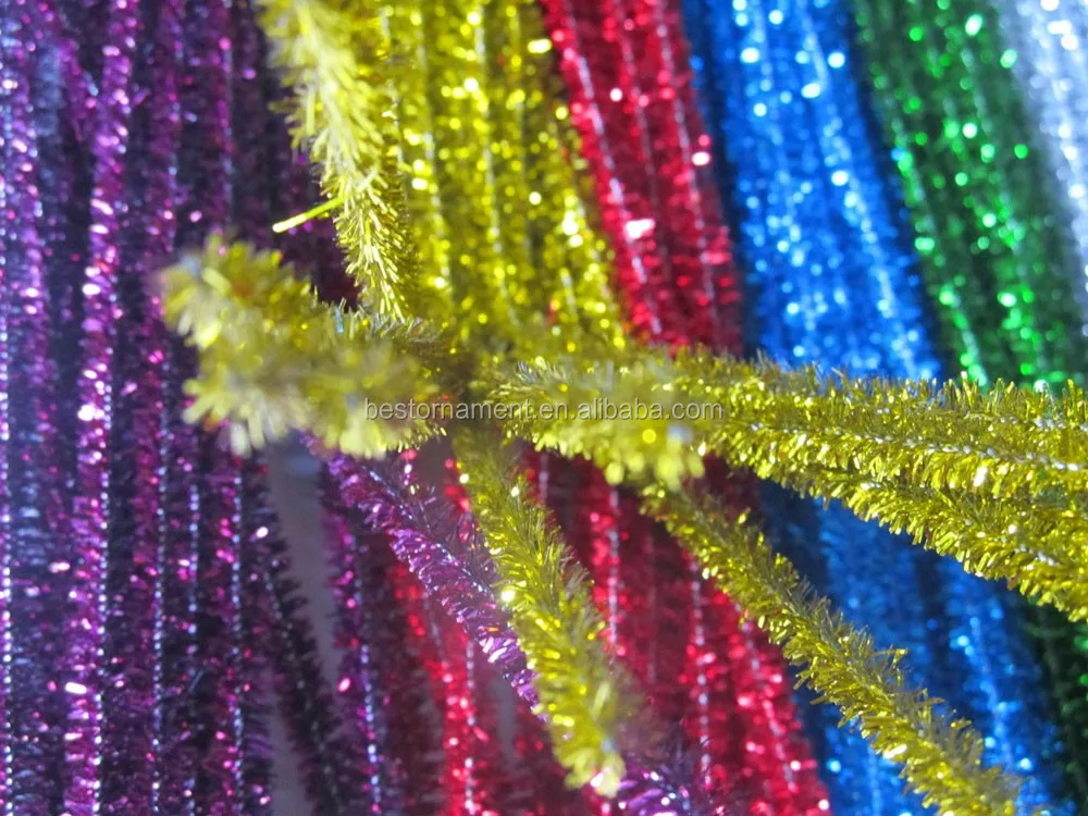 Mix Colours Christmas Chenille Craft Stems Tinsel Buy Cheap Christmas