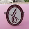 2018 New design for UAE custom oval shaped eagle design metal emblem