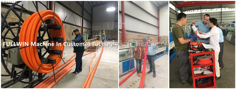 HDPE/PP  Double Wall Corrugated Pipe Extrusion Line  DWC Machine from Qingdao fullwin