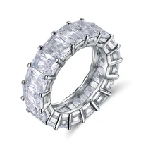 

RINNTIN OR146 Women Accessories Cubic Zirconia Diamond Eternity Rings