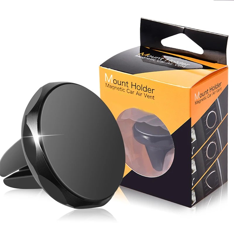 

40% OFF High Quality Magnetic Holder Mobile Phone Air Vent Car Phone Holder, Black sliver gold