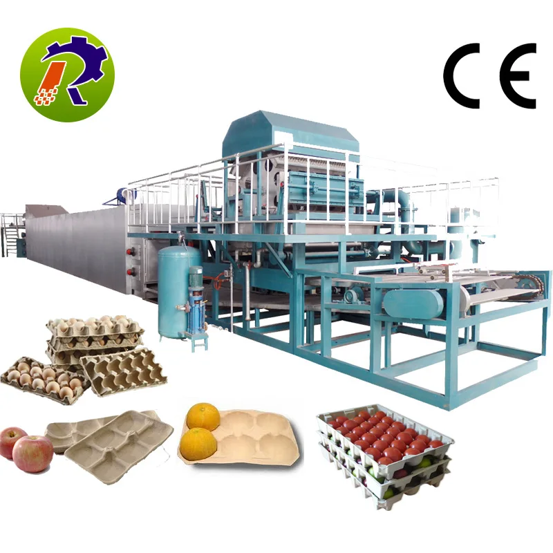 Duck Eggs 6000pcs/hr Capacity Egg Tray Machines To Make Plastic Egg