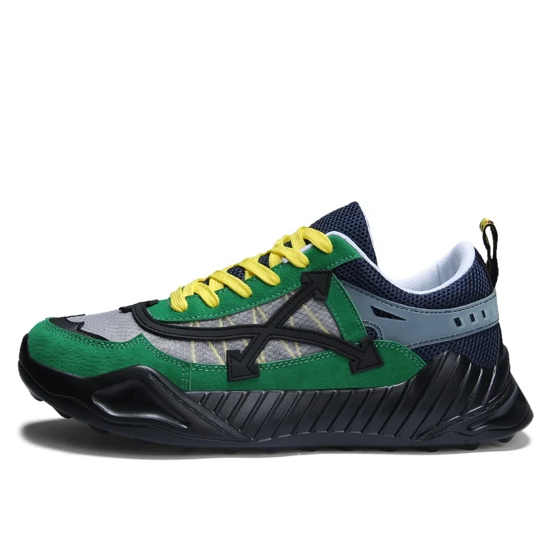 

Personalized awesome vintage style pu outsole comfortable popular gym running sports shoes for men, 3 color ways