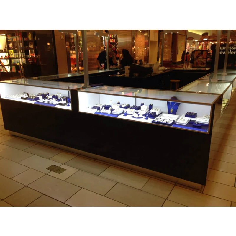 Factory Customized Jewelry Kiosks For Mall Commercial Display Kiosk