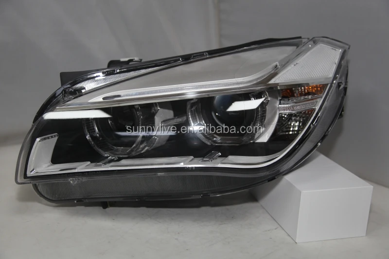 For BMW X1 E84 LED Strip Angel Eyes Head Light 2009-2014 year LF