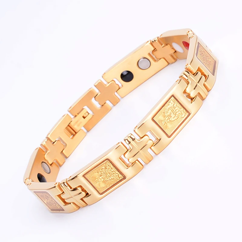 Health Stainless Steel Titanium Bio Energy Bracelet Positive