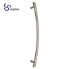 Stainless Steel Round Curved Bar Glass Door Pull Handles H Shape T rod door Knobs YS-3012b