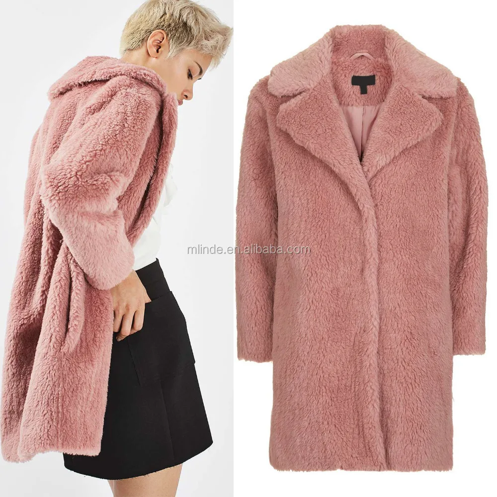 manteau hiver rose