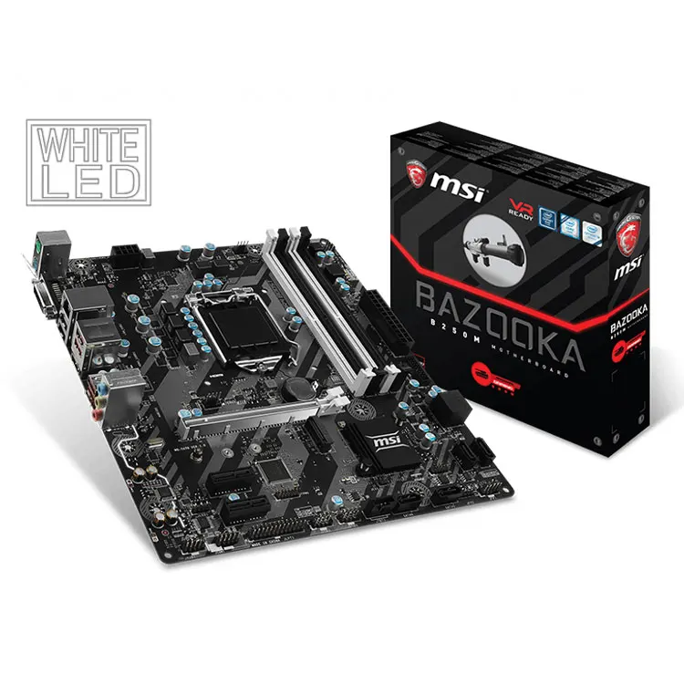 

MSI B250M BAZOOKA 64GB DDR4 Motherboard Intel LGA1151 M ATX Gaming Motherboard