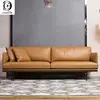 Modern 3 Seat Top Quality Home Use Real Leather Couch Sofa