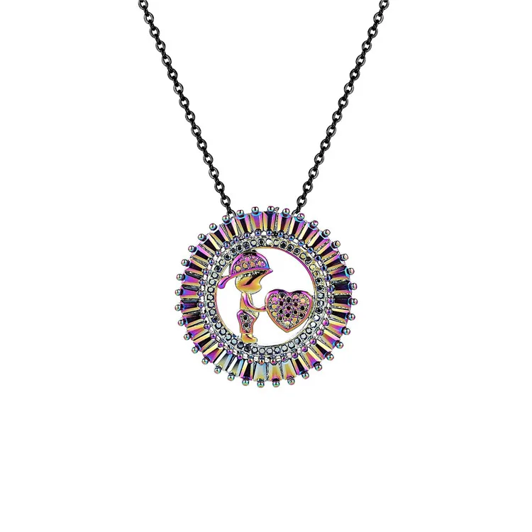 

Brazilian Wholesale Fashion Custom Women Gold Jewelry Necklace Copper Pendant Necklace, N/a