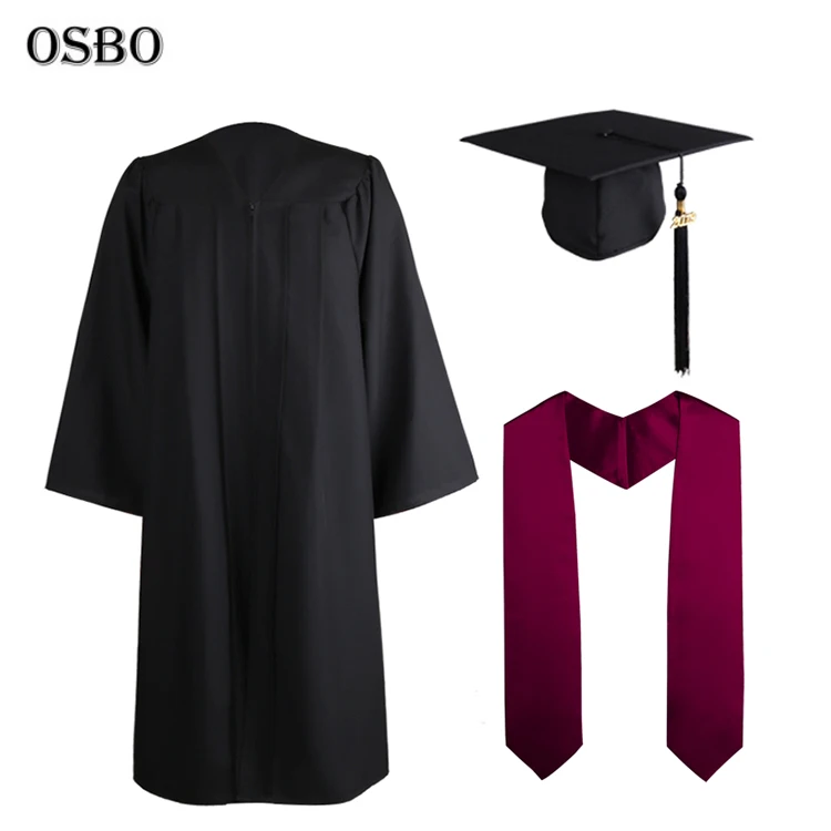 

Wholesale Custom High Quality College University Academic Cap and Graduation Gown