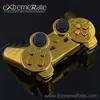 Glossy Chrome Gold Repair Part Shell For PS3 Housing With Joystick Thumb stick Button Kits Cap