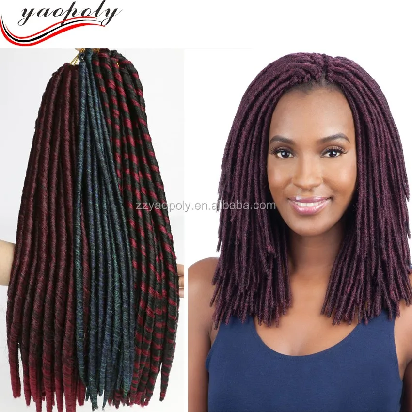 Customized Soft Dread Lock Synthetic Braiding Hair Hair By The