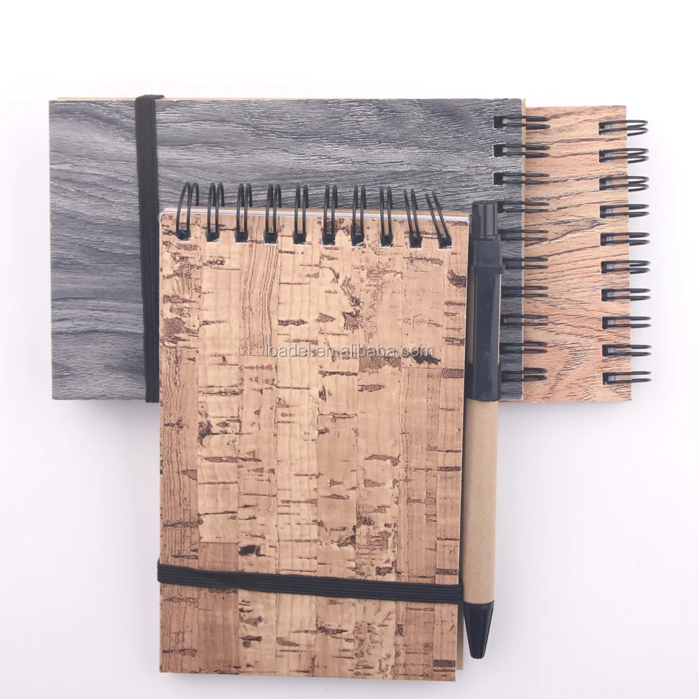 Recycled Spiral Notebook Custom Print Notebook Pen With Mini Notebook