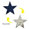 Patch diy clothes t shirt women stickers Reversible change color sequins cartoon star deal with it patches for clothing R108