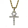 China Supply Fashion Cross Jewelry Necklace Gold Silver Ankh Pendant