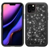 Fashion Bling Bling Two Layers PC Tpu Shockproof Full Protective Cell Phone Case Cover for iPhone 5.8 2019