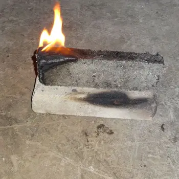 Rectangular Shaped Fire Log Wood Fiber And Paraffin Fire Log