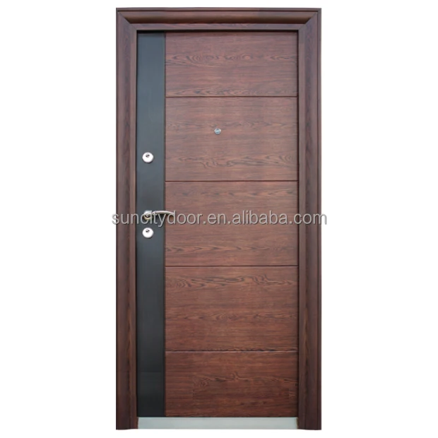 2019 المصنع مباشرة توريد الصلب باب تصميم شقة الصلب باب غانا باب أمان فولاذي