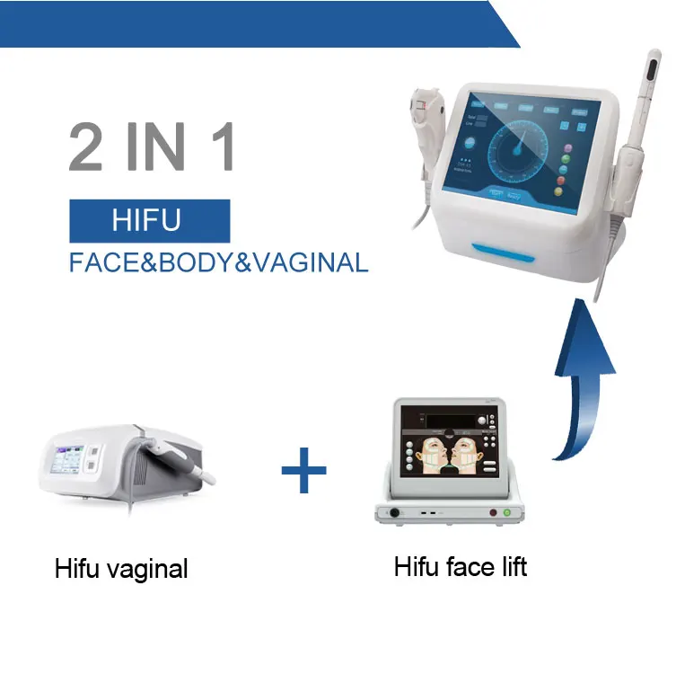 

2 in 1 4d Hifu Flx Rf Machine / 3d Hifu Vaginal Tightening Machine / Hifu Vagina Massage Machine, White