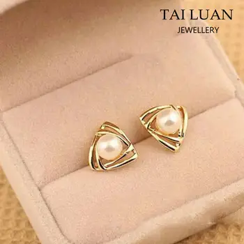 gold stud earrings designs