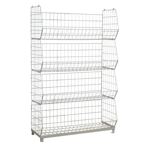 The Most Wire Bin Dump Shelves Storage Bins Throughout Basket Inside