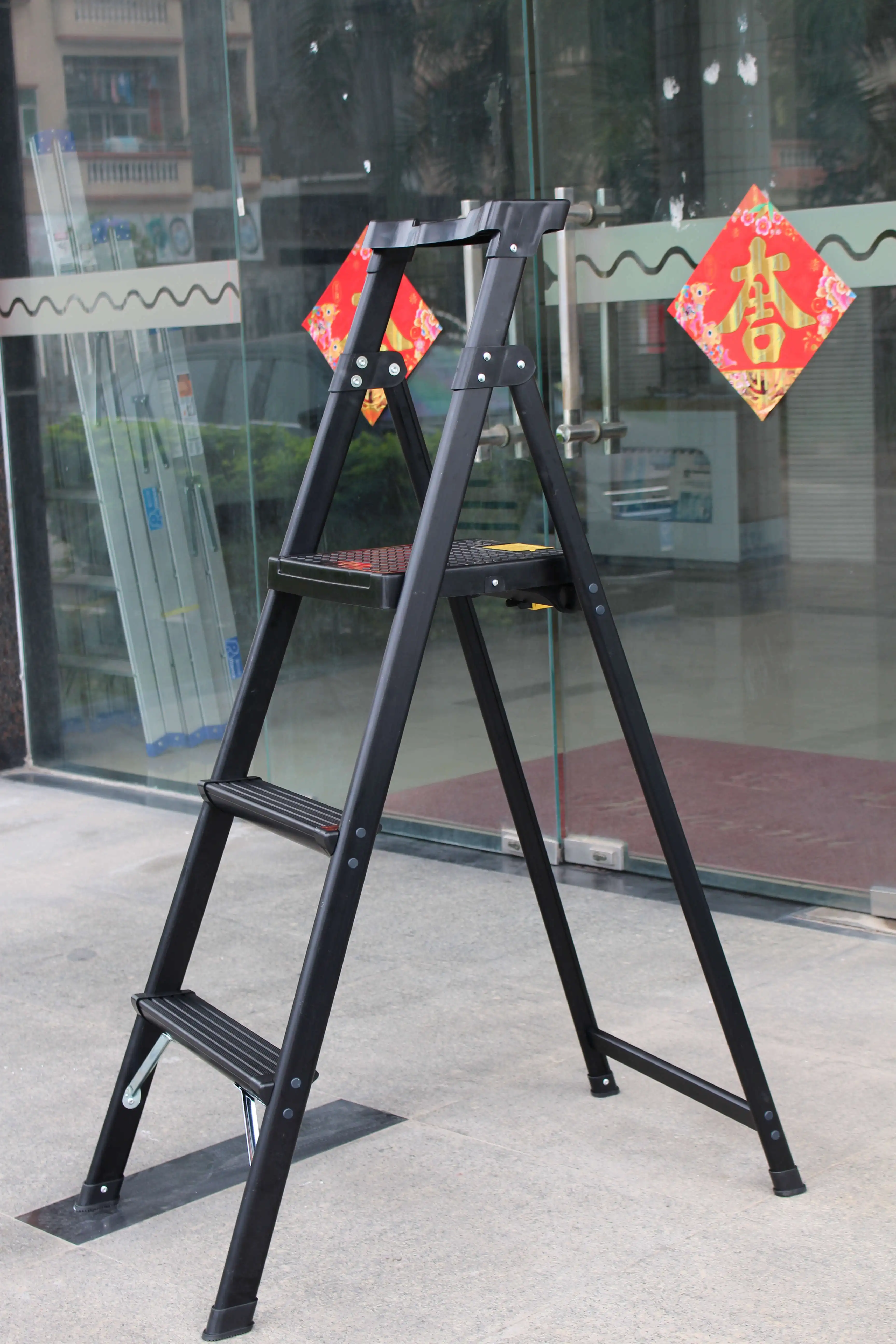 Aluminum Plastic Step Stool Household Ladder / Hot Sale House Hold Ladder / Portable Ladder - Buy Folding With Handrail,Folding Ladders,Metal Folding Ladders Product on Alibaba.com